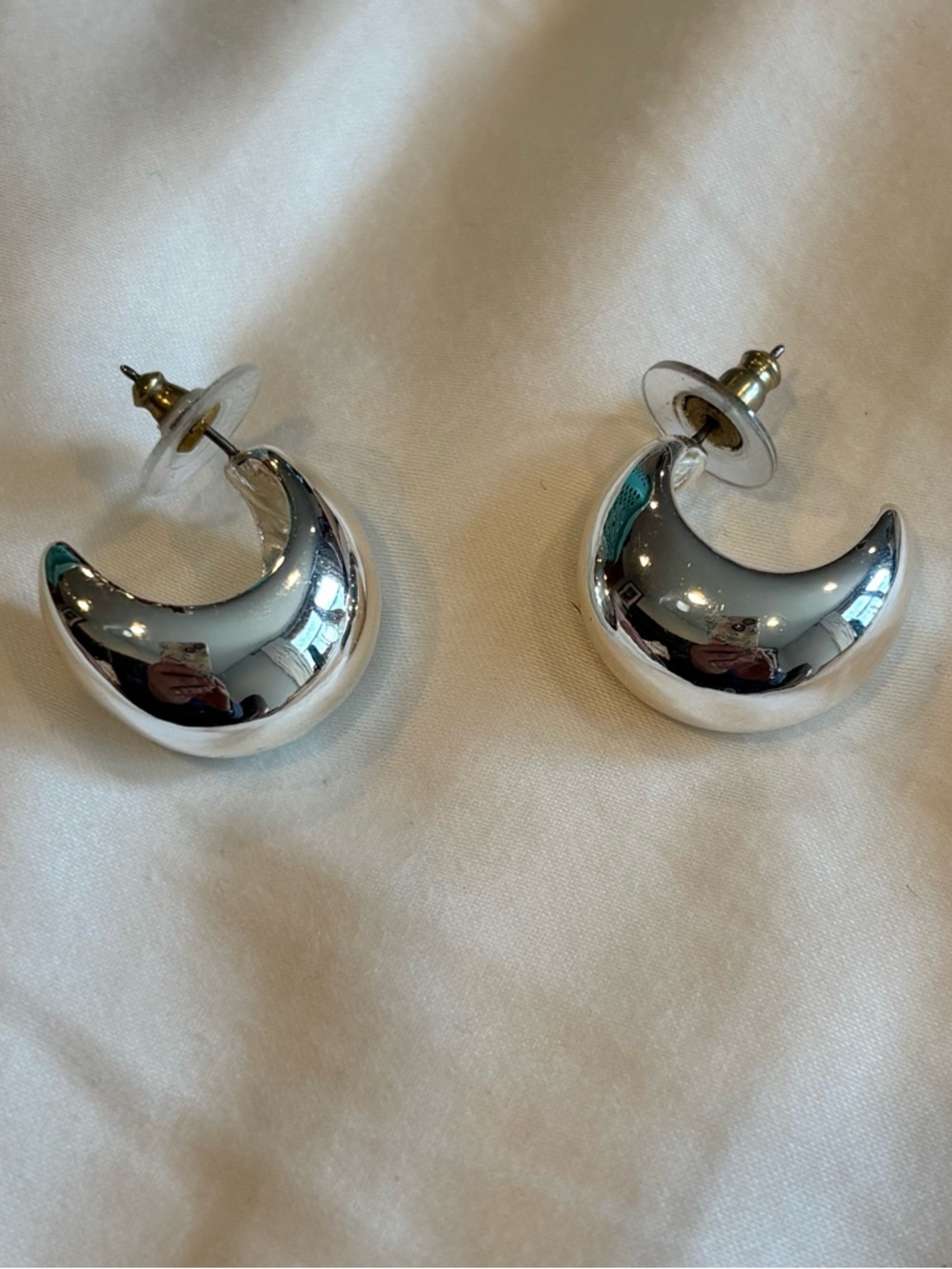 J. Crew Silver Orb Earrings